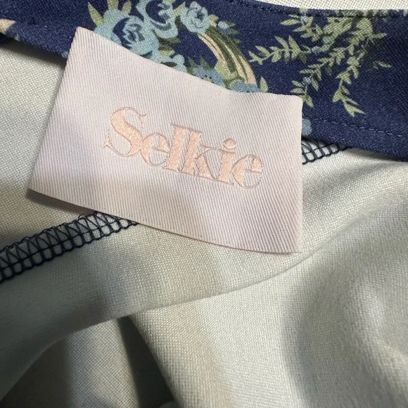 Selkie Blue Floral Mini Dress - Picture 8 of 8